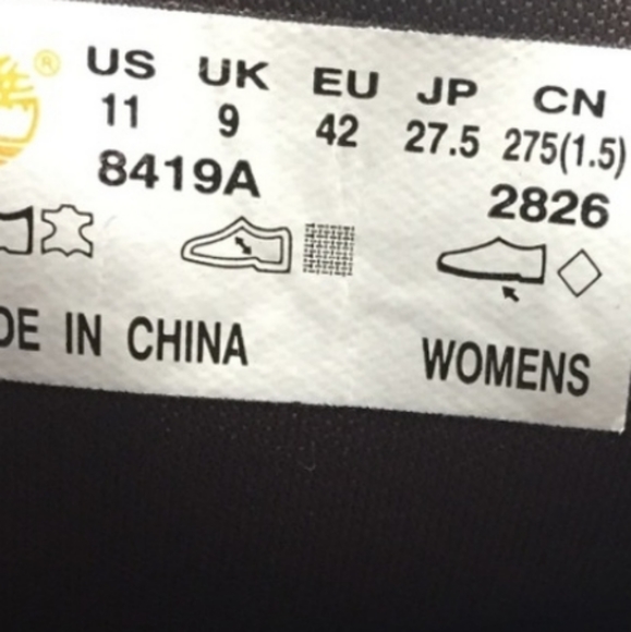 Timbeand leather and suede brown boots - Picture 8 of 8